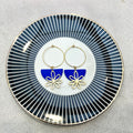 Flora Blue Flower Charm Hoop Earring