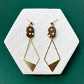 Vickie Blue Polka Dot Drop Earring