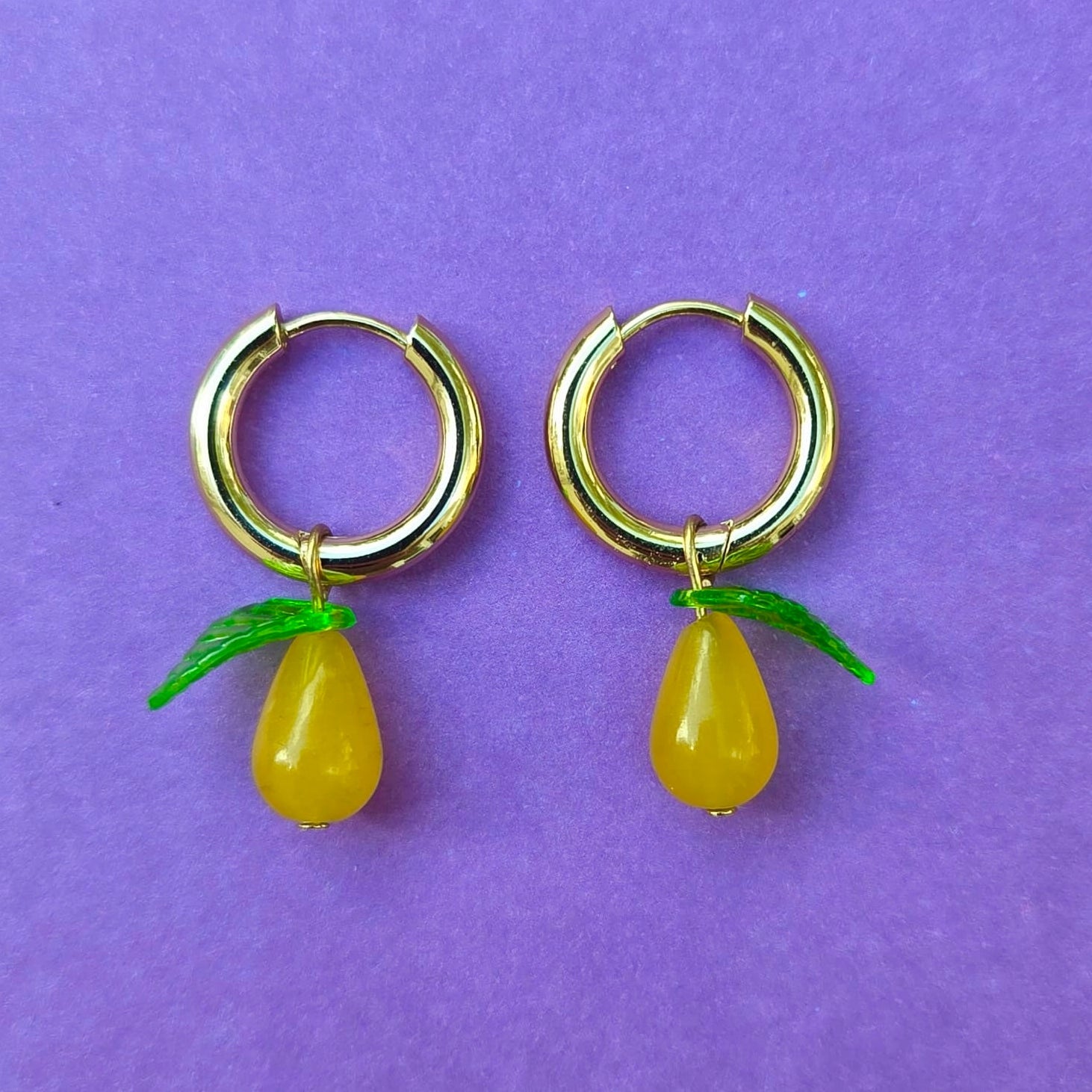 Perfect Pearl Gold Plated Huggie Hoops