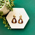 Carla Brown Metallic Triangle Earring