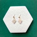 Iris Mini Pearl White Diamond Ball Stud Earring
