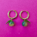 Sweet Apple Gold Plated Huggie Hoops