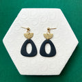 Carla Black Triangle Earring