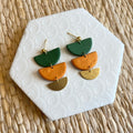 Heidi Stack Gold & Green Earring