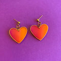 Harriet Heart Ombre Resin Ball Stud Earring